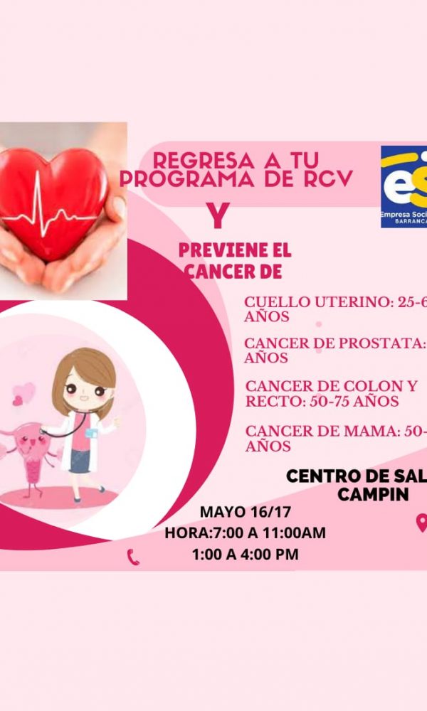 Publicación de invitación para el programa de RCV