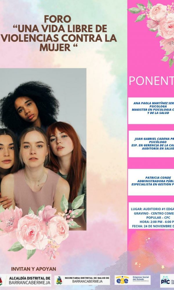 Publicación a Foro Una Vida Libre de Violencias Contra la Mujer