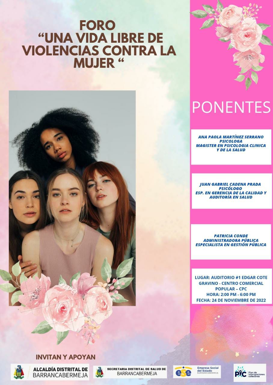 Publicación a Foro Una Vida Libre de Violencias Contra la Mujer